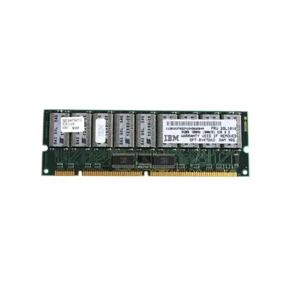 01K2702 - IBM 512MB 100MHz PC100 ECC Registered CL2 168-Pin DIMM Memory Module