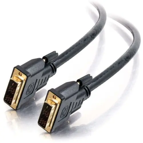 C2G 35ft Pro Series DVI-D Plenum DVI cable 419.7" (10.7 m) Black