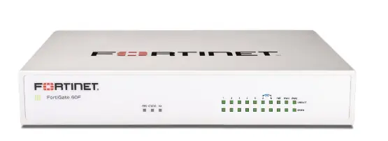 Fortinet FG-60F-BDL-809-36 FortiGate 60F Series 10Ports 1000BaseT Gigabit Ethernet 10 Gbit/s Firewall Throughput SHA-256, AES (256-bit) Network