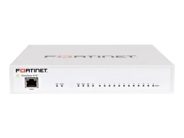 Fortinet FG-81F-BDL-950-36 FortiGate 81F Series 10 Port 1000Base-T Network Security/Firewall Appliance