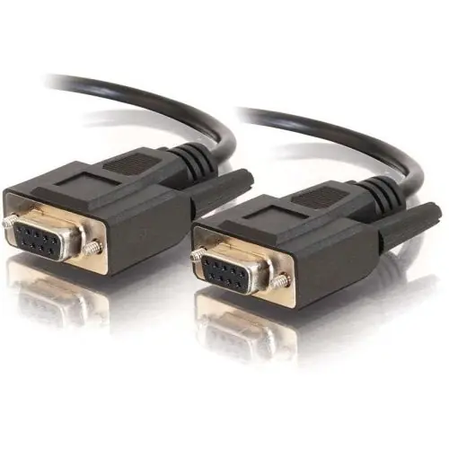C2G 1ft DB9 F/F Cable - Black serial cable 11.8" (0.3 m)