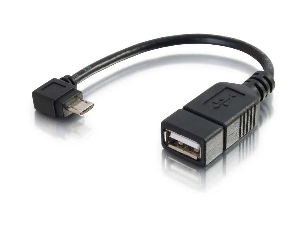 C2G 6" USB 2.0 USB cable 5.91" (0.15 m) Micro-USB B USB A Black