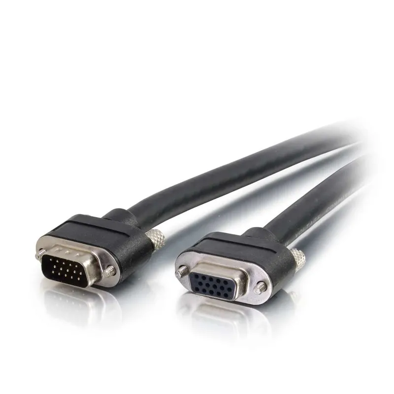 C2G 75ft VGA M/F VGA cable 900" (22.9 m) VGA (D-Sub) Black