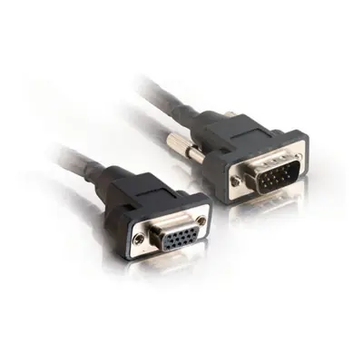 C2G 10ft Panel Mount HD15 M/F SXGA Monitor Extension Cable VGA cable 120.1" (3.05 m) VGA (D-Sub) Black