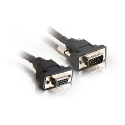 C2G 100ft Panel Mount HD15 M/F SXGA Monitor Extension Cable VGA cable 1200" (30.5 m) VGA (D-Sub) Black